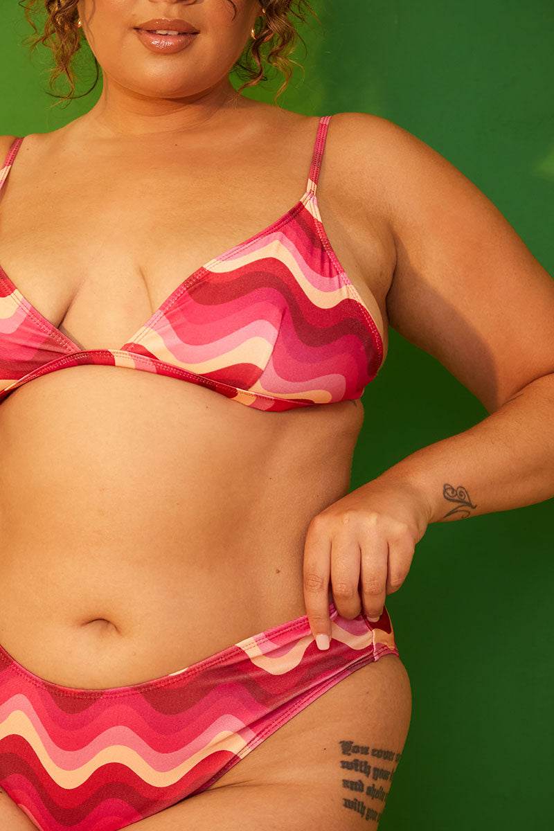 Abstract High Leg Bikini Bottoms - Image 10