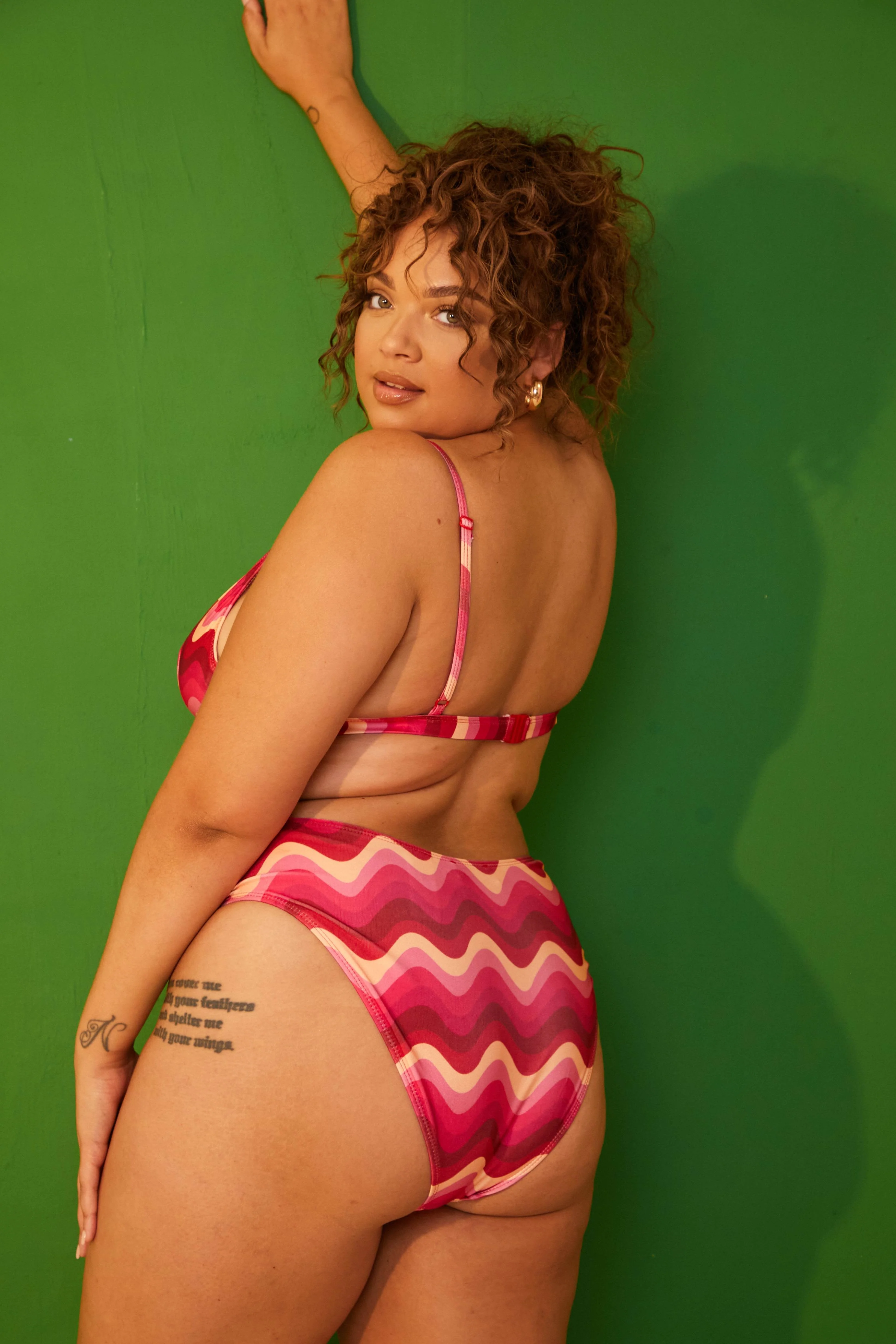 Abstract High Leg Bikini Bottoms - Image 7