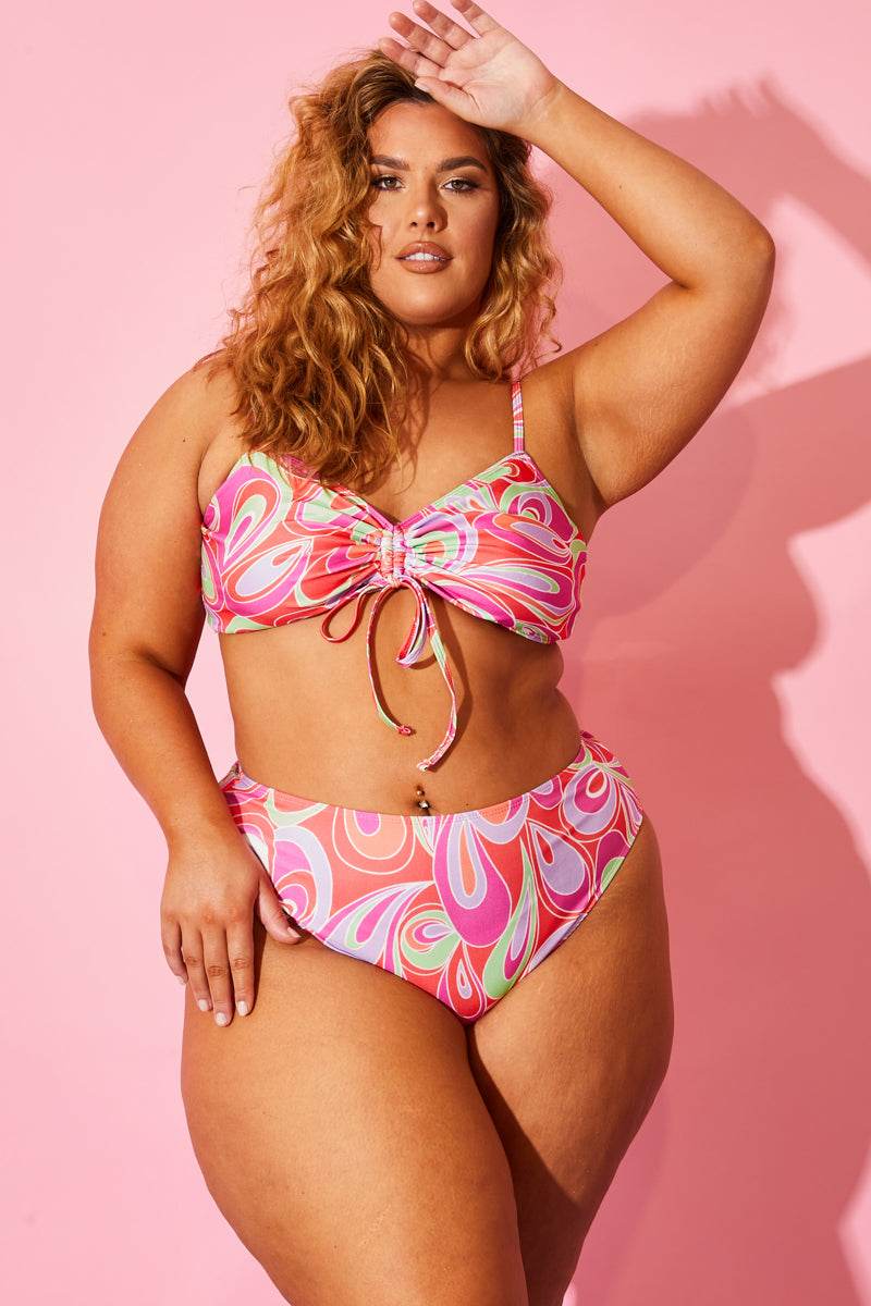 Abstract Print Bikini Top - Image 5