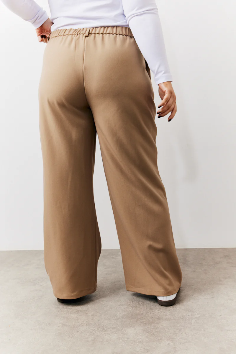 Adjustable Waist Pleat Wide Leg Trouser - Image 4