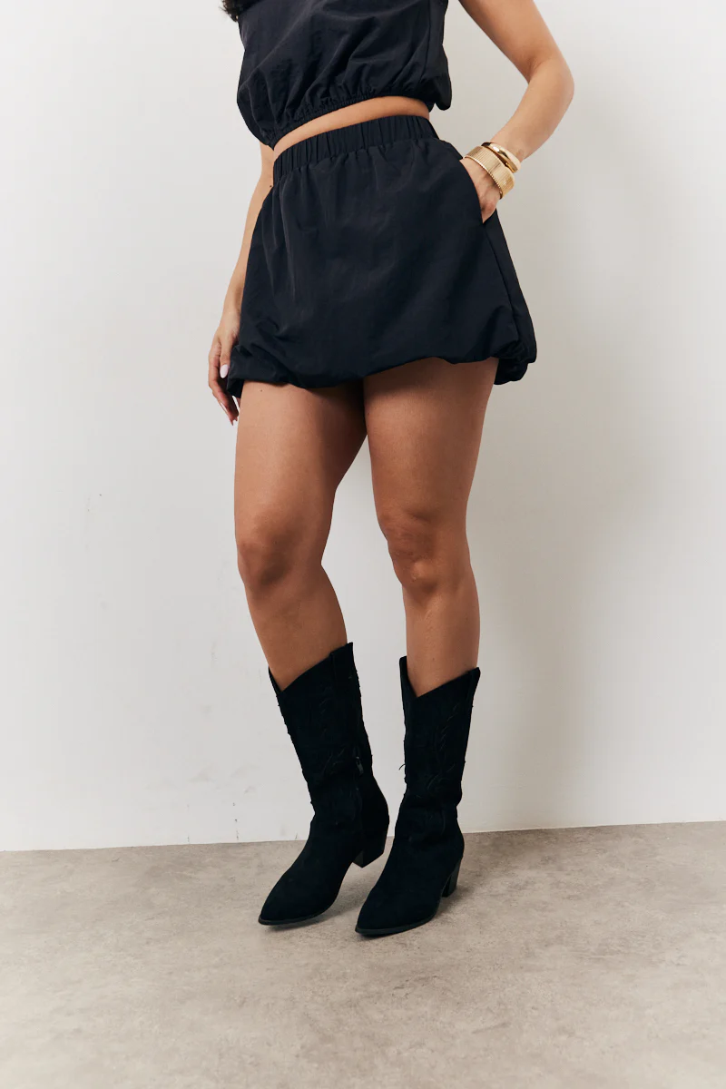 Black Balloon Co-Ord Mini Skirt - Image 2
