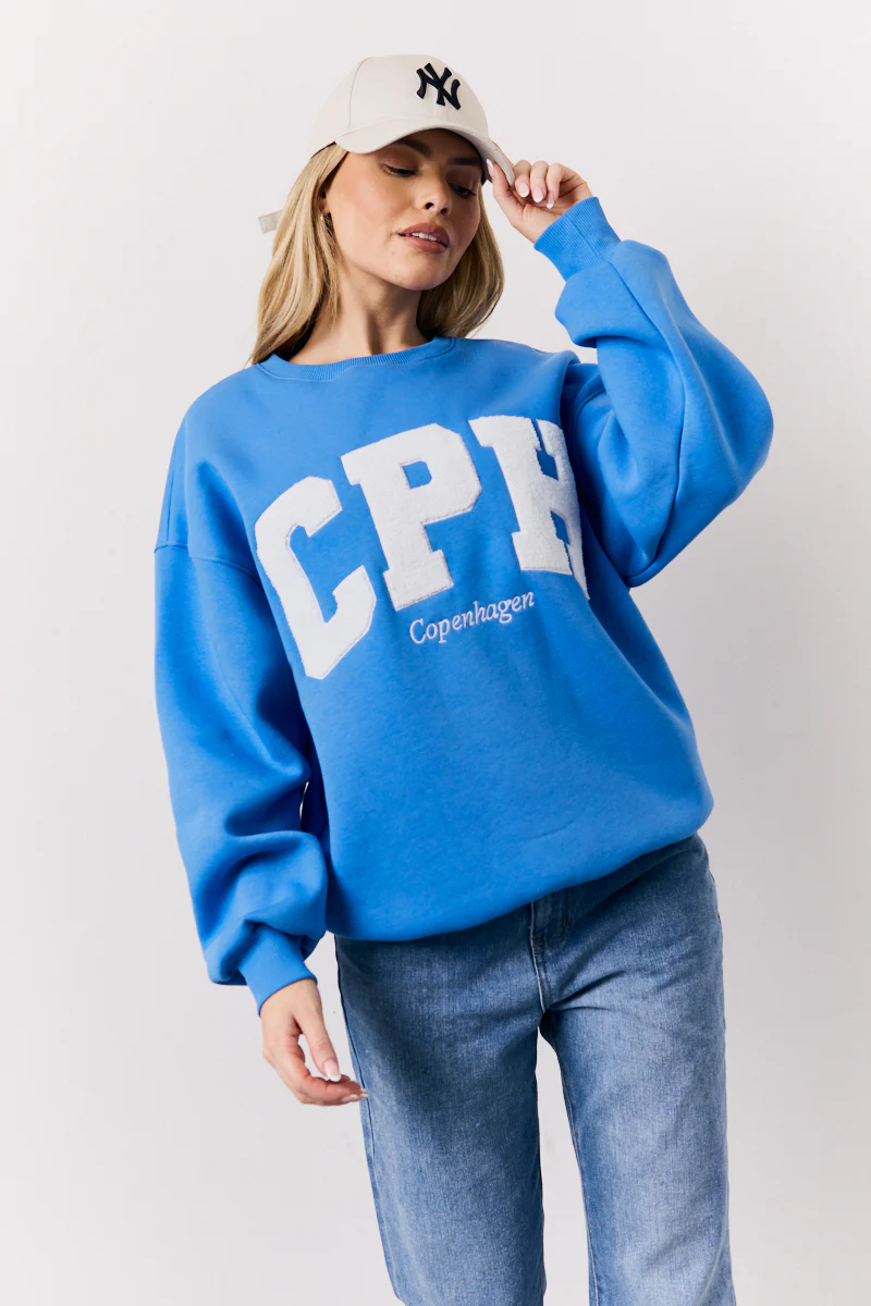 Blue Borg Graphic Sweater