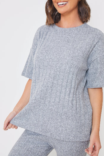 Brushed Rib T Shirt - Image 4