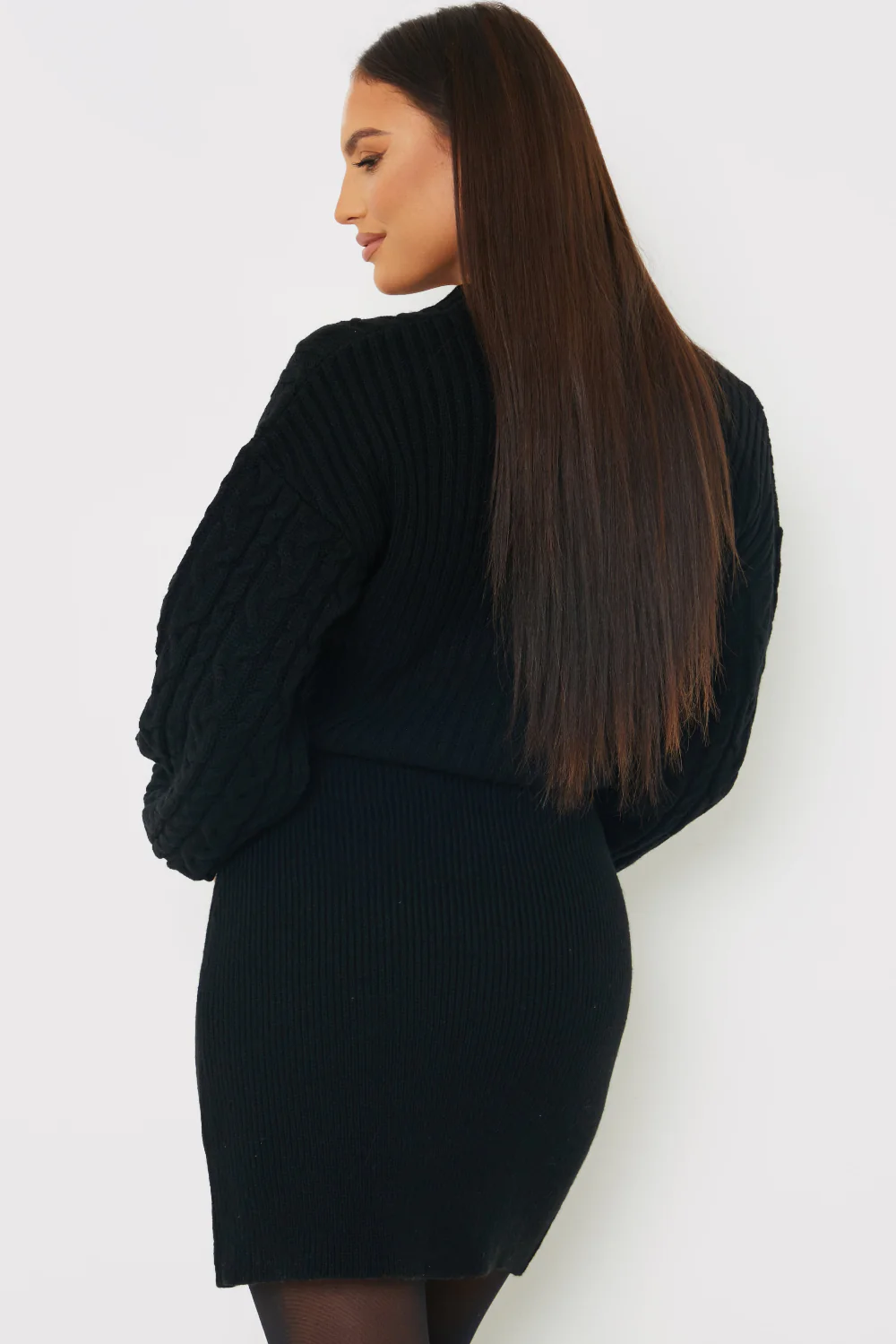 Button Up Knit Mini Dress - Image 4