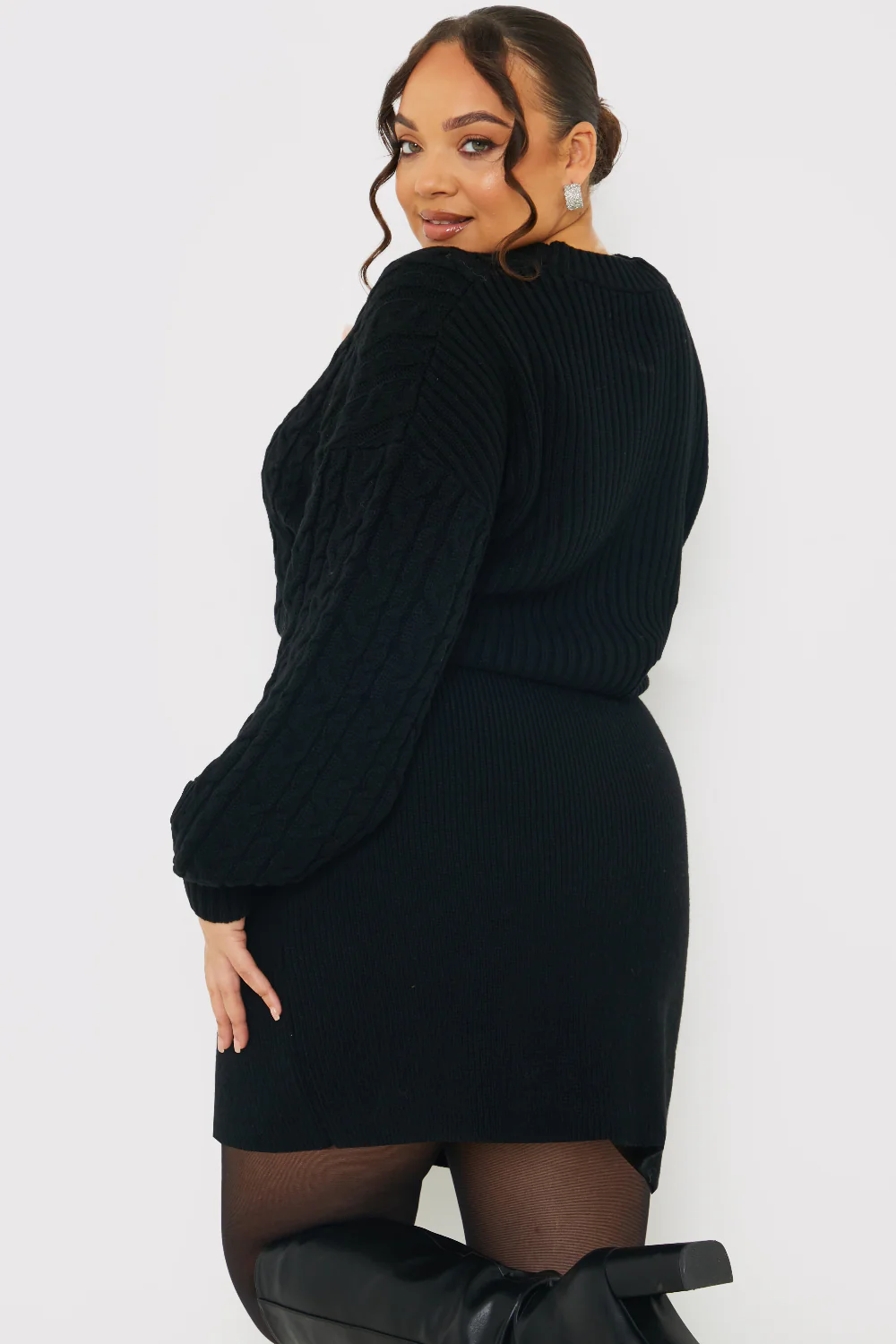Button Up Knit Mini Dress - Image 8
