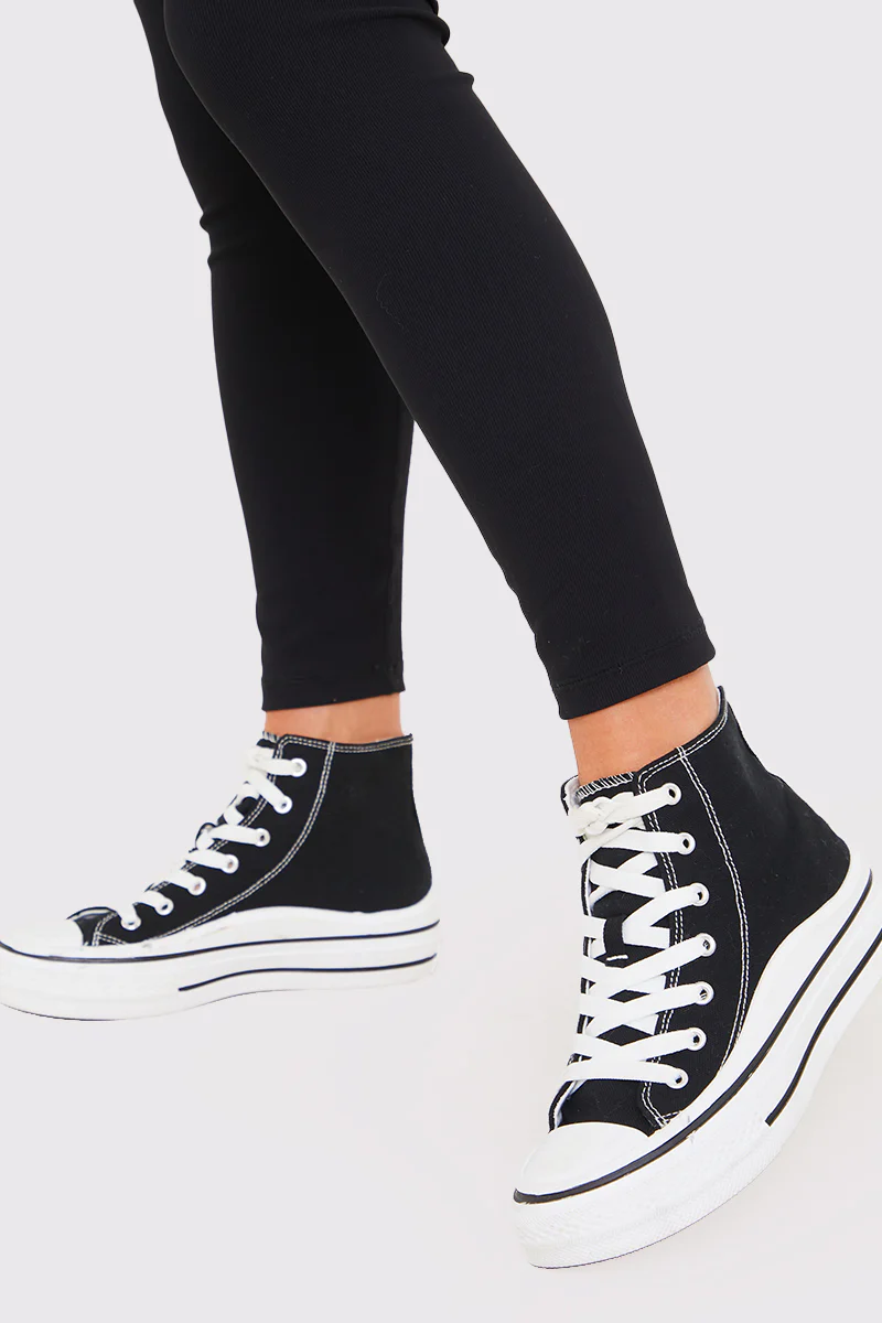 Canvas High Top Trainers - Image 6