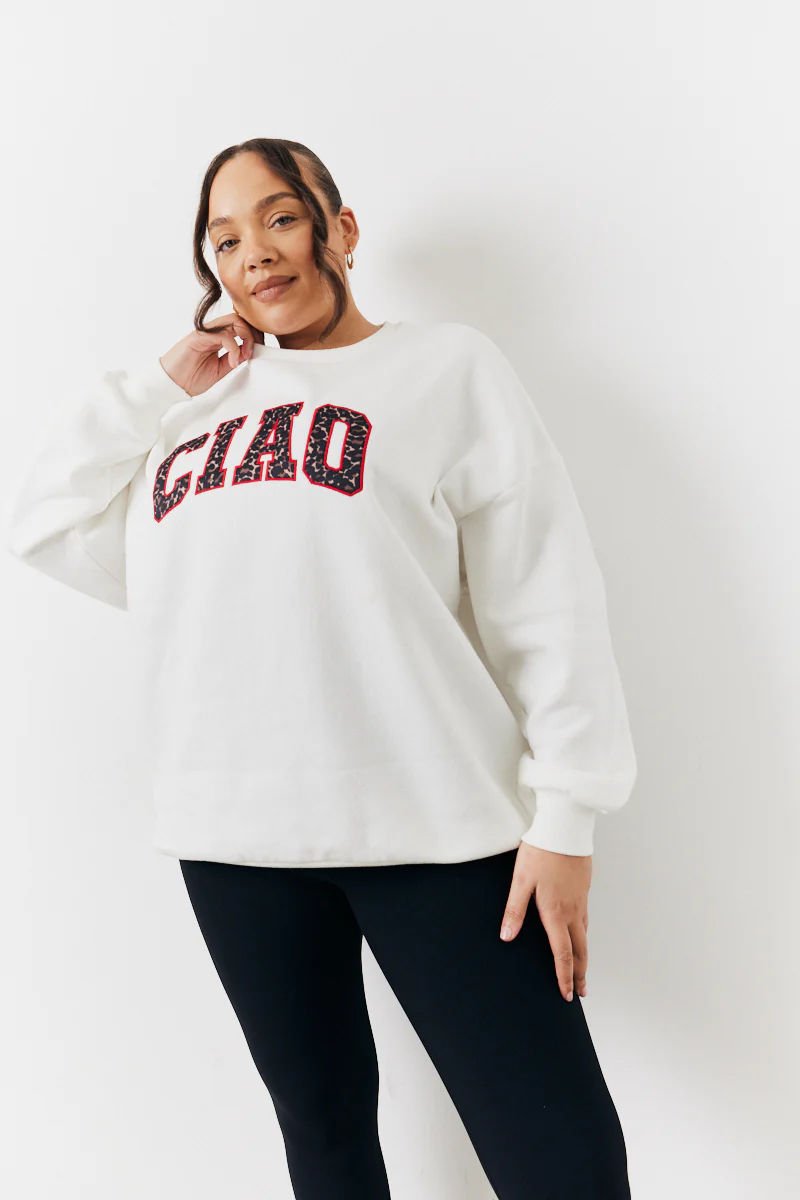 Off White Ciao Slogan Sweatshirt