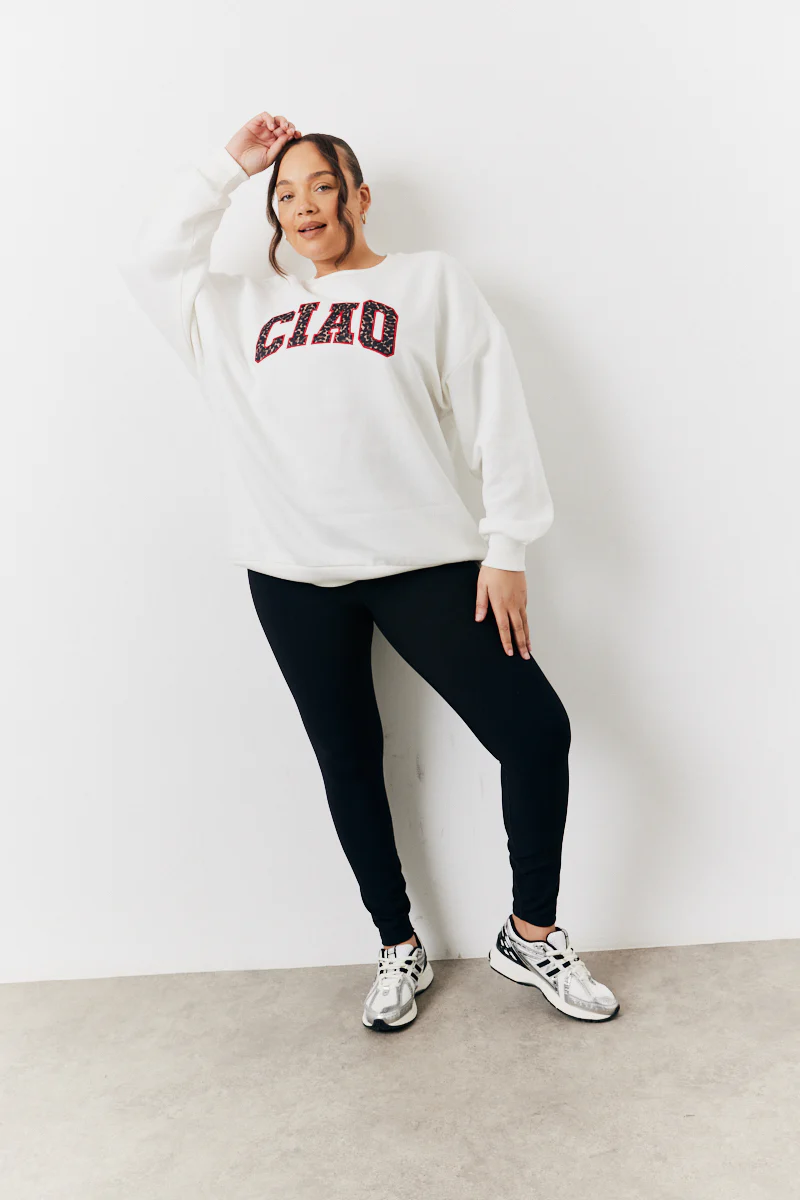 Off White Ciao Slogan Sweatshirt - Image 2