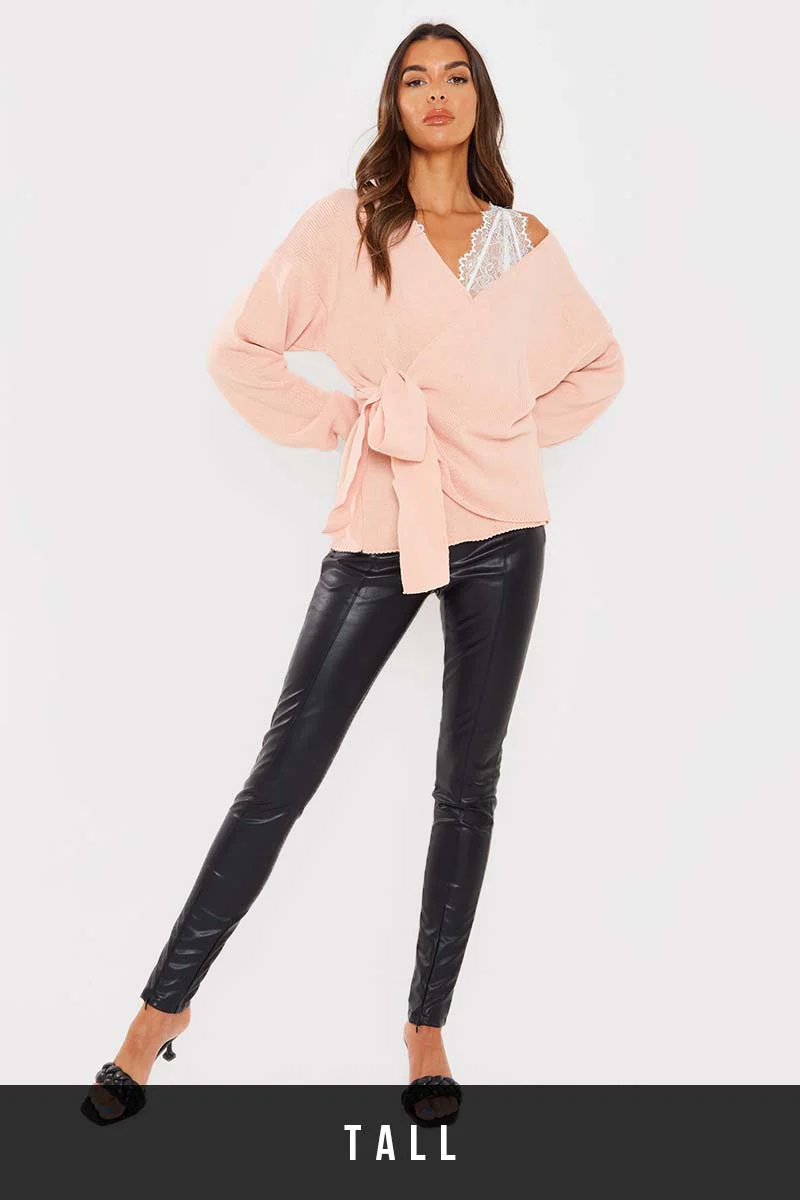 Contour' Leather Look Leggings - Image 15