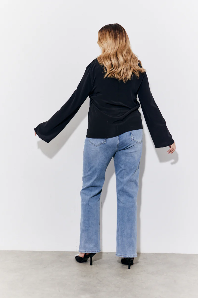 Cowl Neck Draped Blouse - Image 8