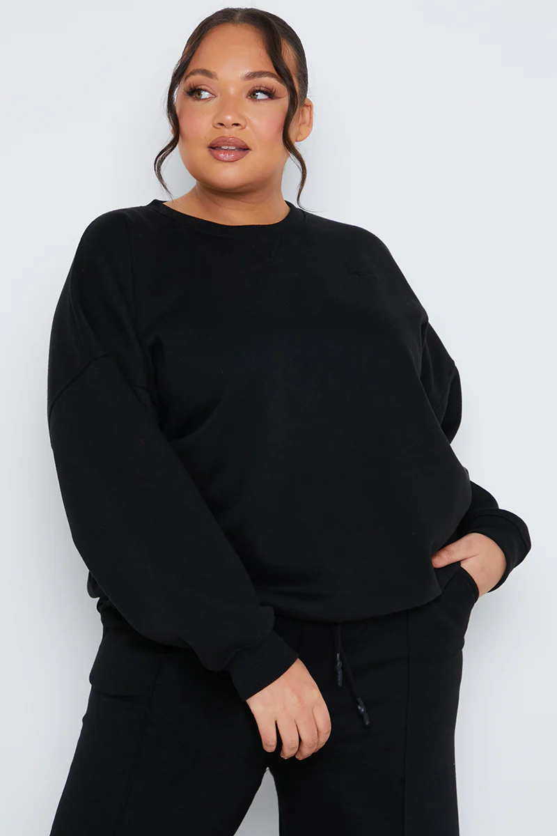 Crew Neck Fleecback Sweater - Image 4