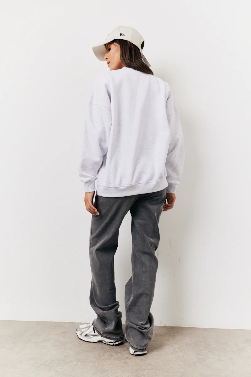Crew Neck Fleeceback Sweater - Image 3