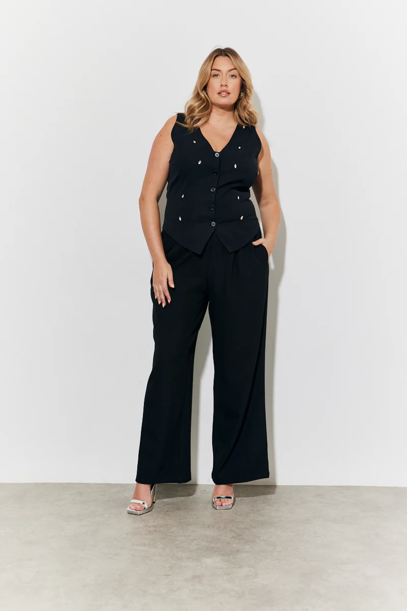Black Embellished Waistcoat - Image 6