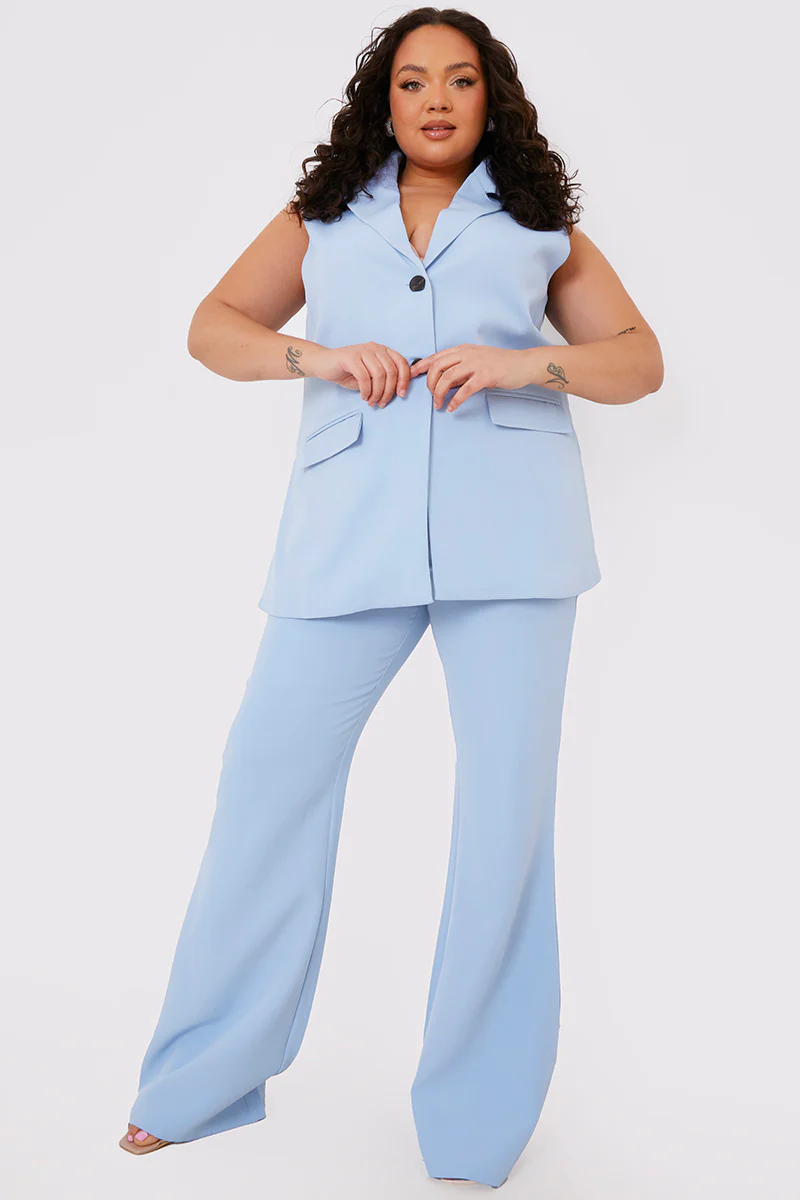 Flared Tailored Trousers - Image 4