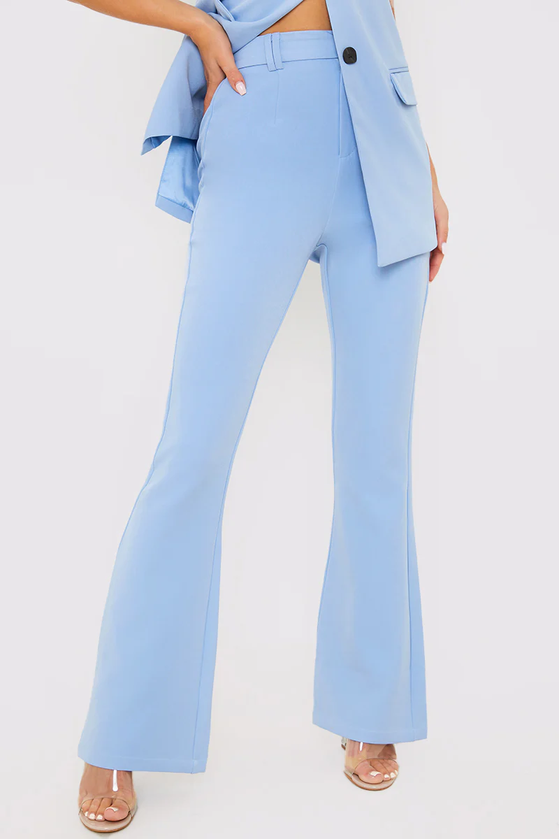 Flared Tailored Trousers - Image 5