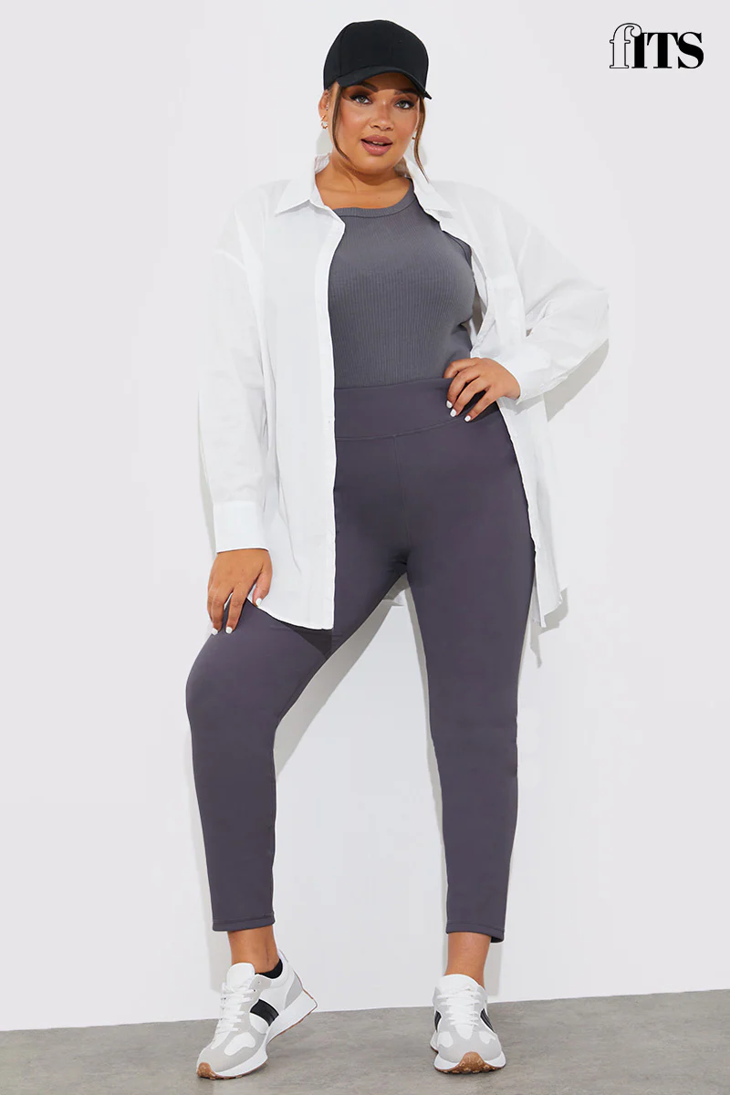 High Waisted Sculpt and Control Ribbed Leggings - Image 18