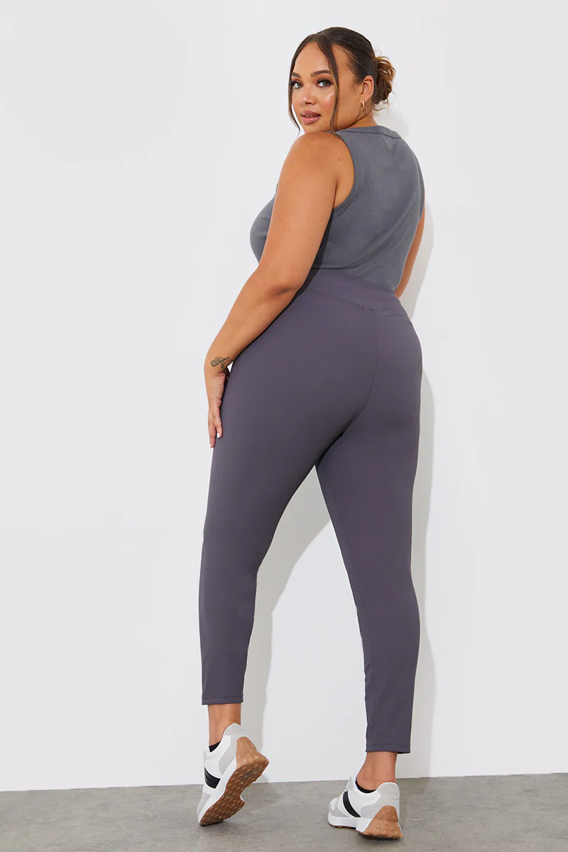 High Waisted Sculpt and Control Ribbed Leggings - Image 21