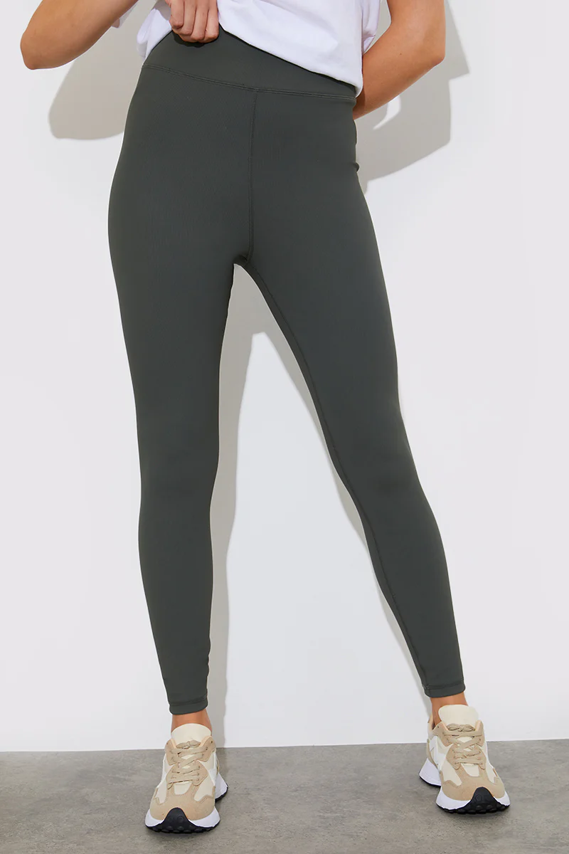 High Waisted Sculpt and Control Ribbed Leggings - Image 29