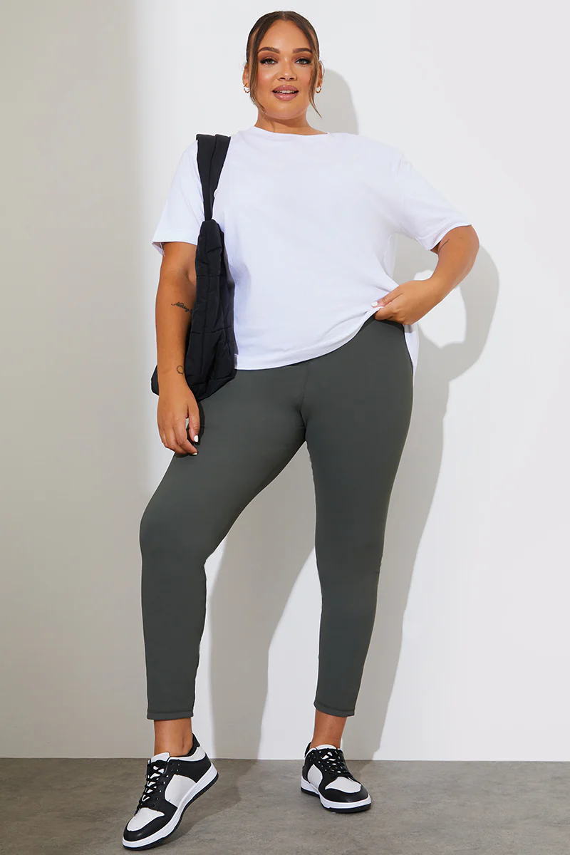High Waisted Sculpt and Control Ribbed Leggings - Image 31