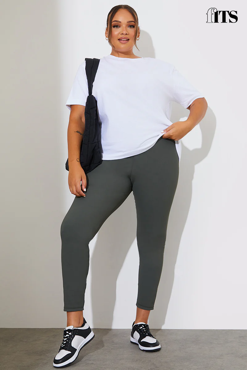 High Waisted Sculpt and Control Ribbed Leggings - Image 55