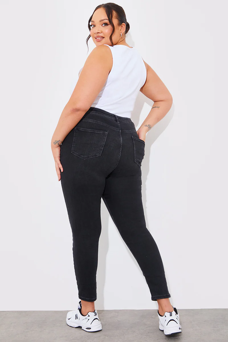 High Waisted Skinny Jeans - Image 12