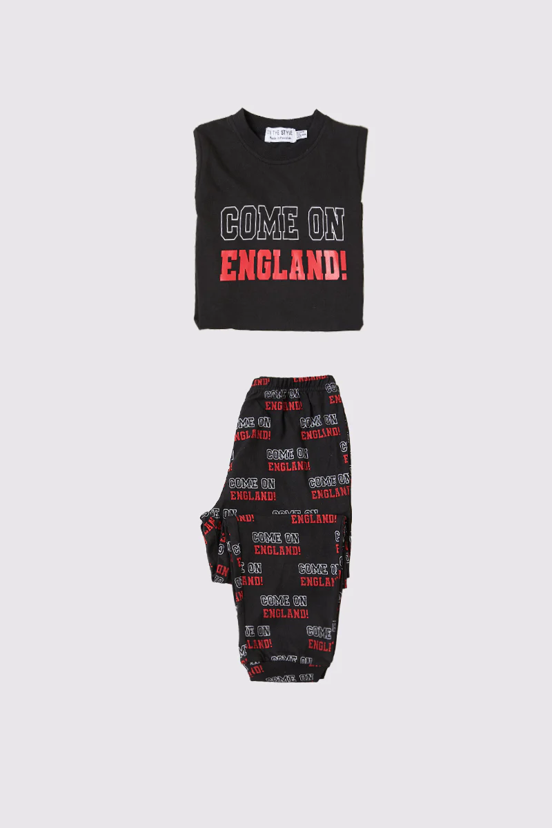 Kids Come On England Short Sleeve Pj Set - Image 3