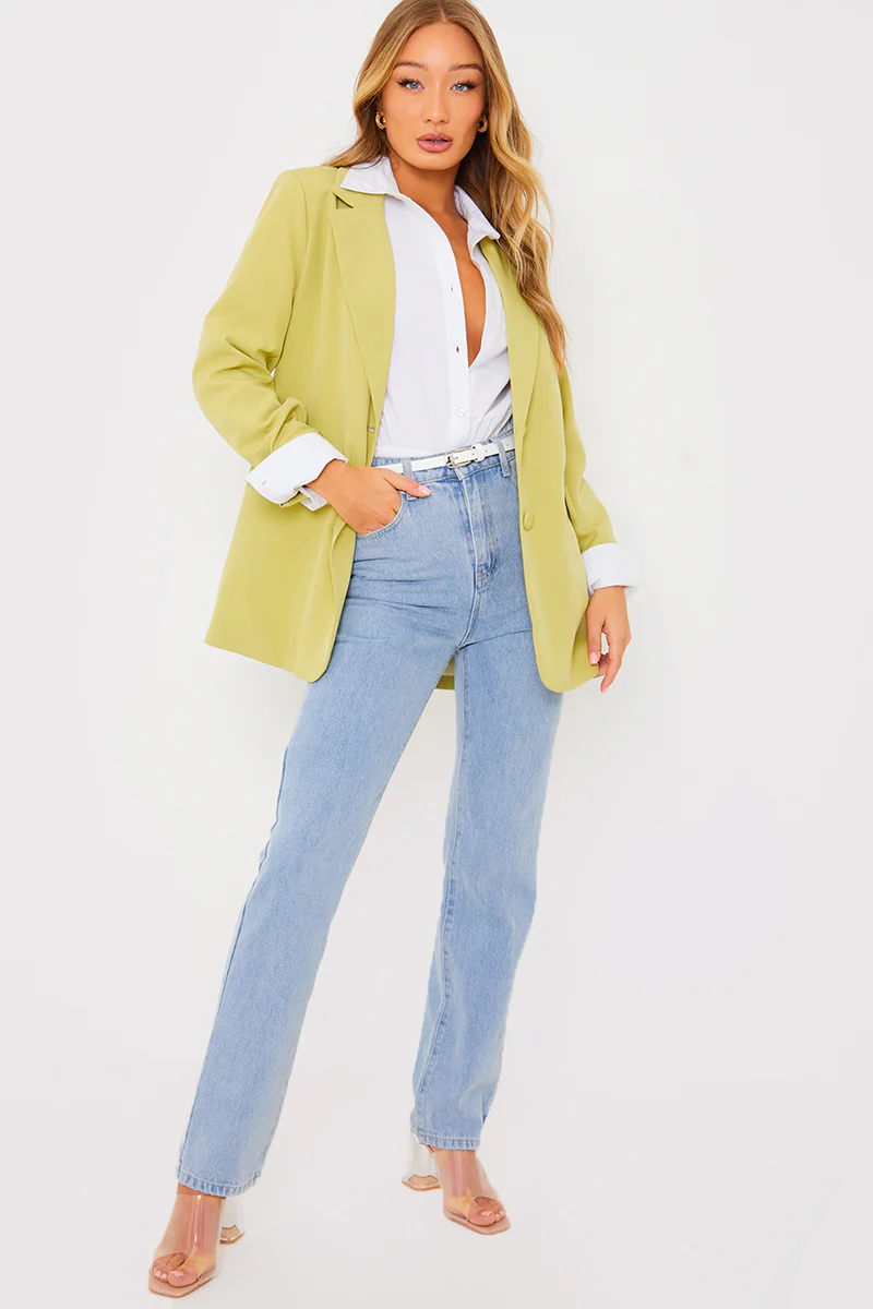 Light Wash Straight Leg Jeans - Image 2
