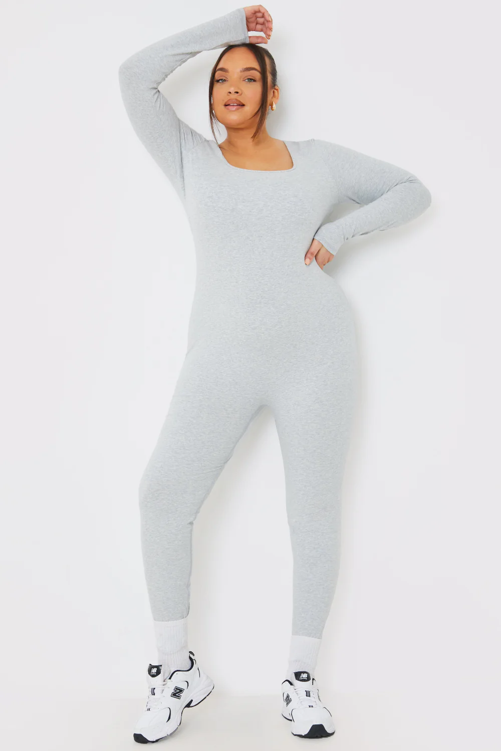 Long Sleeve Scoop Neck Unitard - Image 4