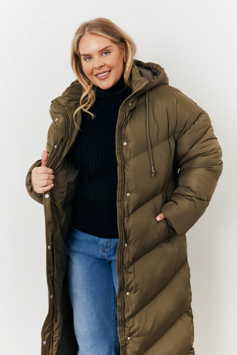 Longline Puffer Jacket - Image 11