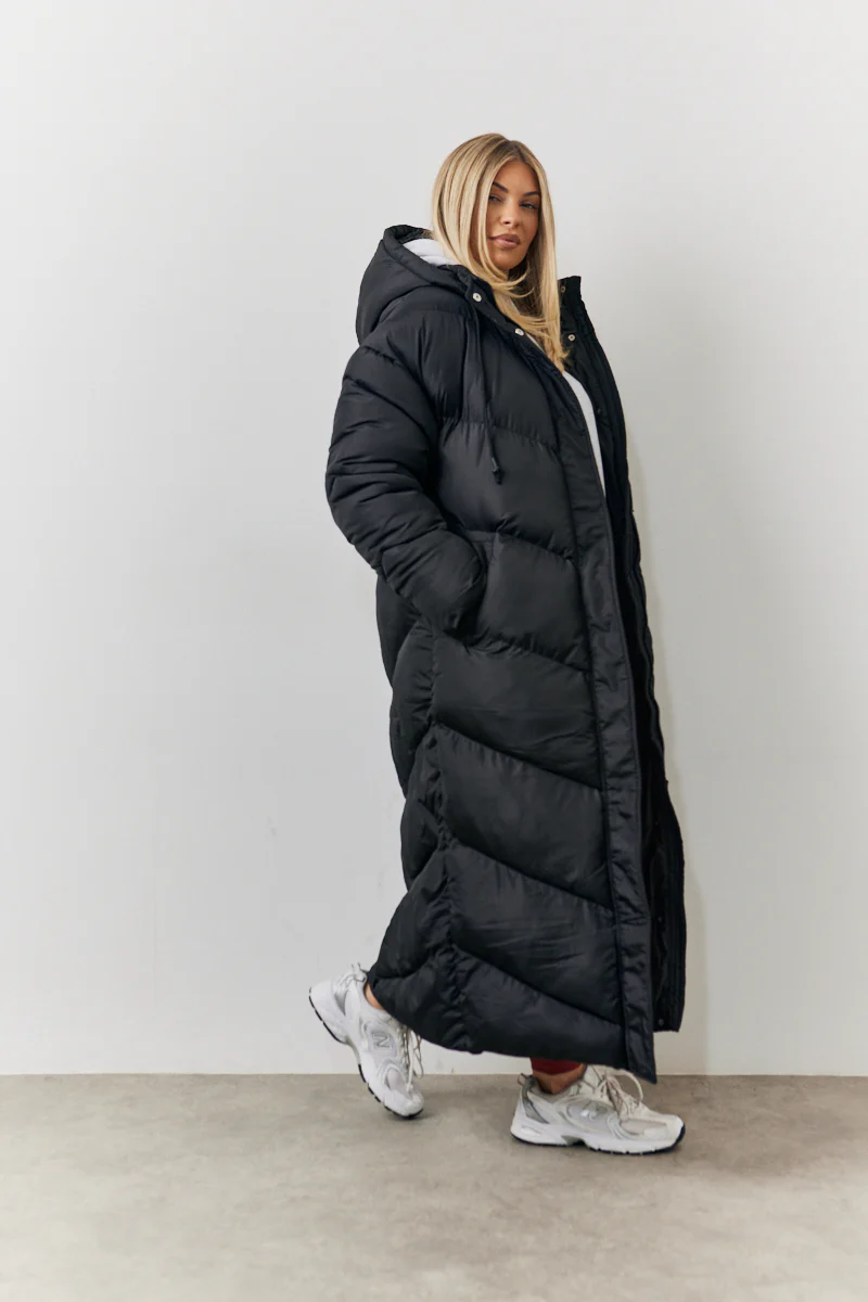 Longline Puffer Jacket - Image 3