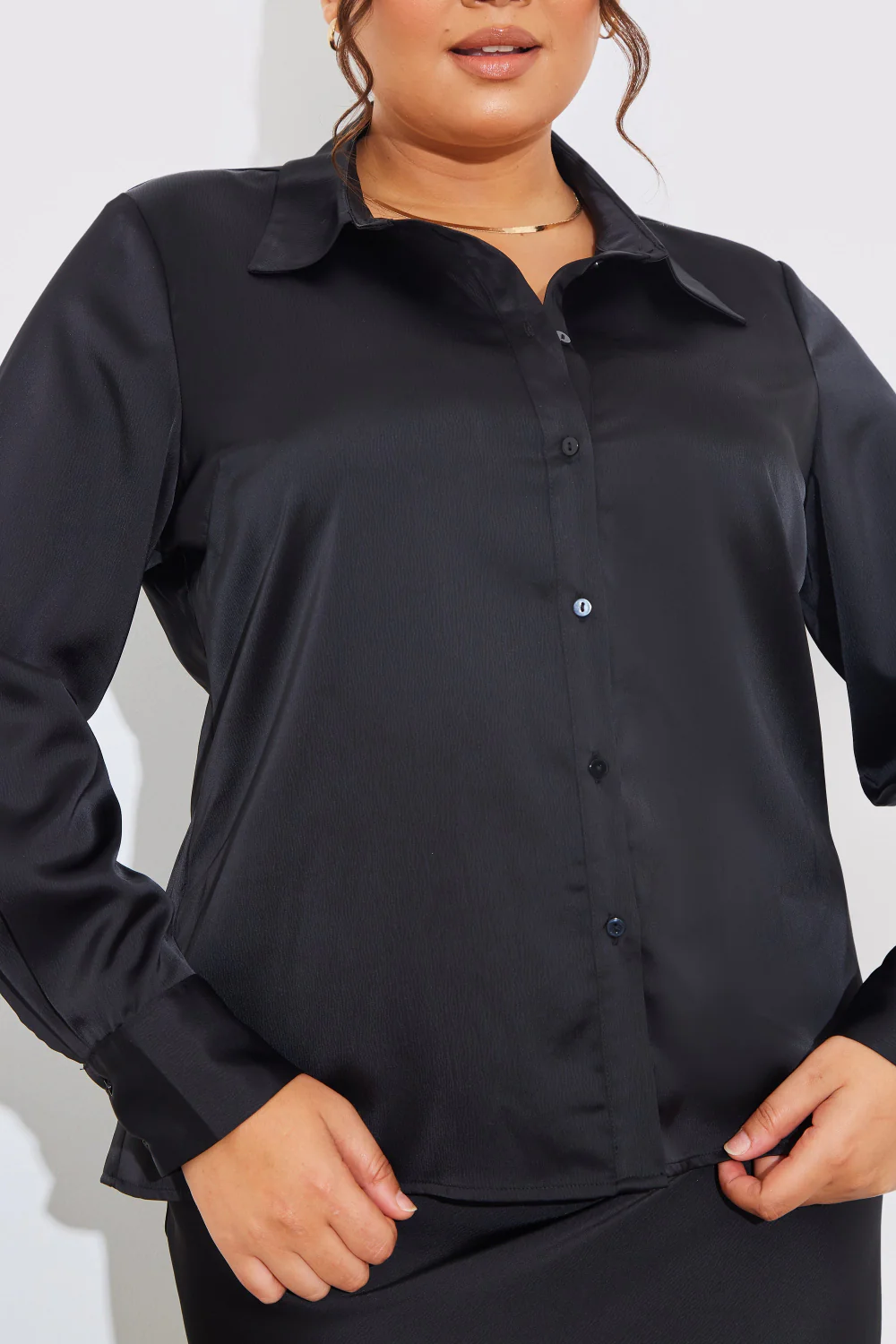 Matte Satin Blouse - Image 15