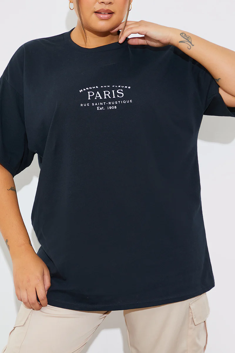 Minimalist Paris Slogan T Shirt - Image 7