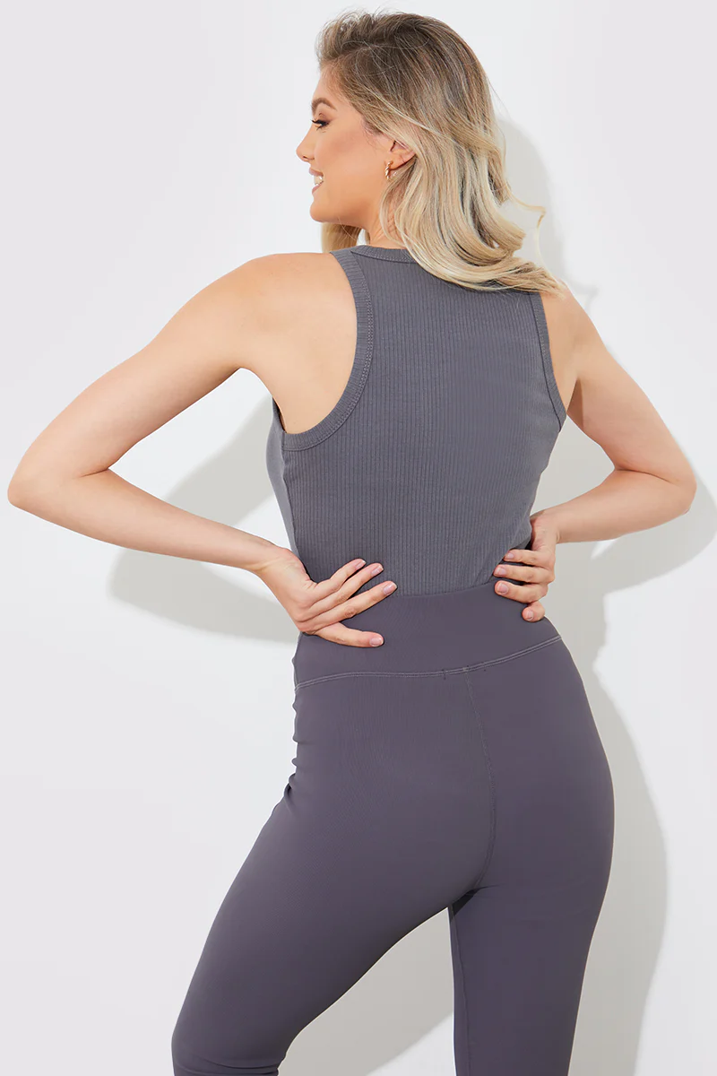 More Sustainable Ribbed Racer Vest - Image 3