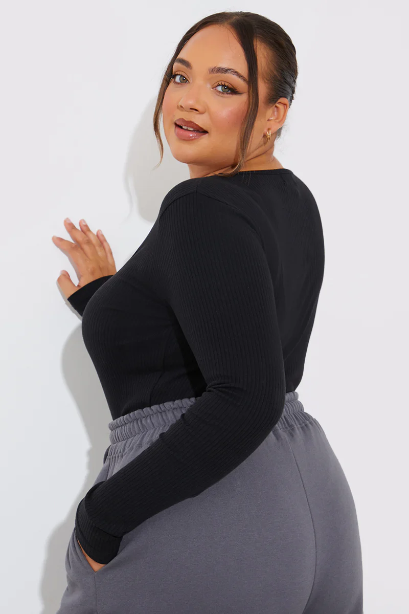 More Sustainable Ribbed Square Neck Bodysuit - Image 13