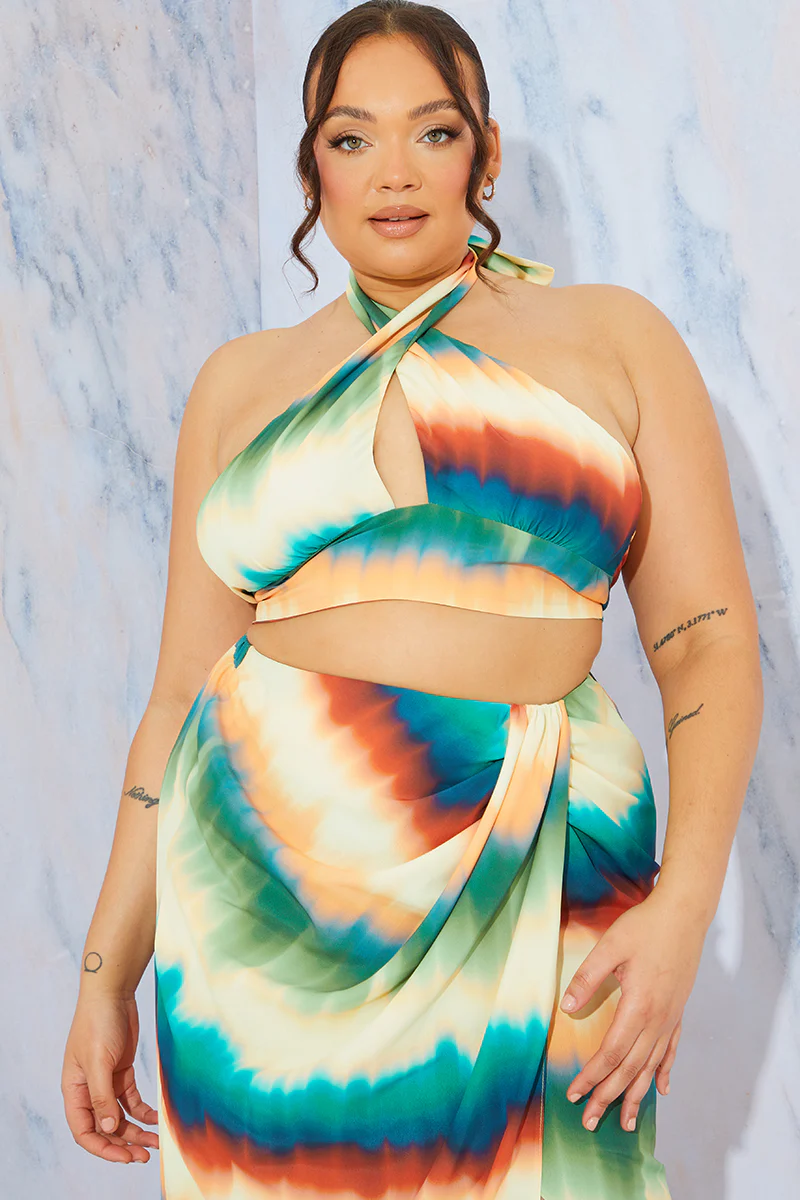 Ombre Halterneck Cut Out Top - Image 5