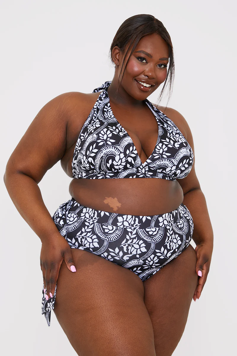Paisley Print Tie Side Bikini Bottom - Image 6