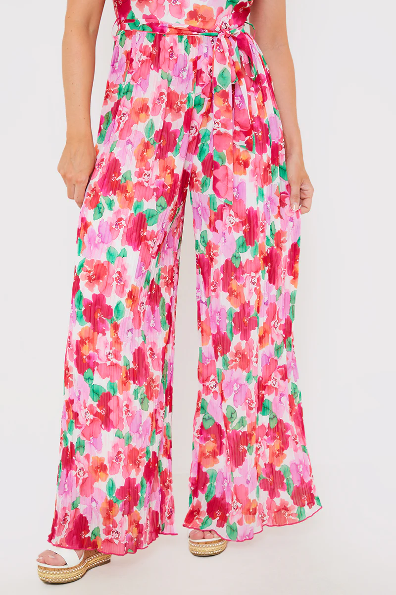 Plisse Sleeveless Wide Leg Jumpsuit - Image 18