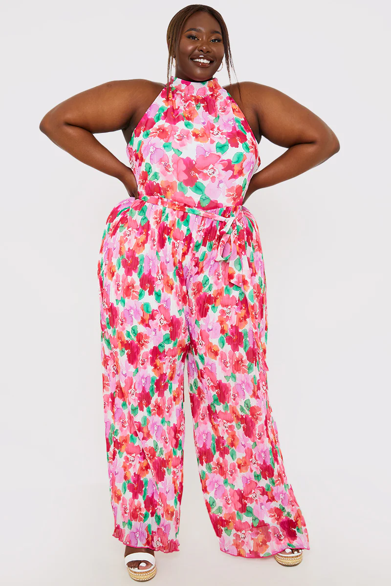 Plisse Sleeveless Wide Leg Jumpsuit - Image 20