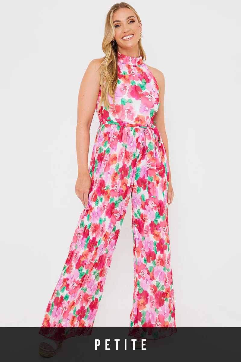 Plisse Sleeveless Wide Leg Jumpsuit - Image 24