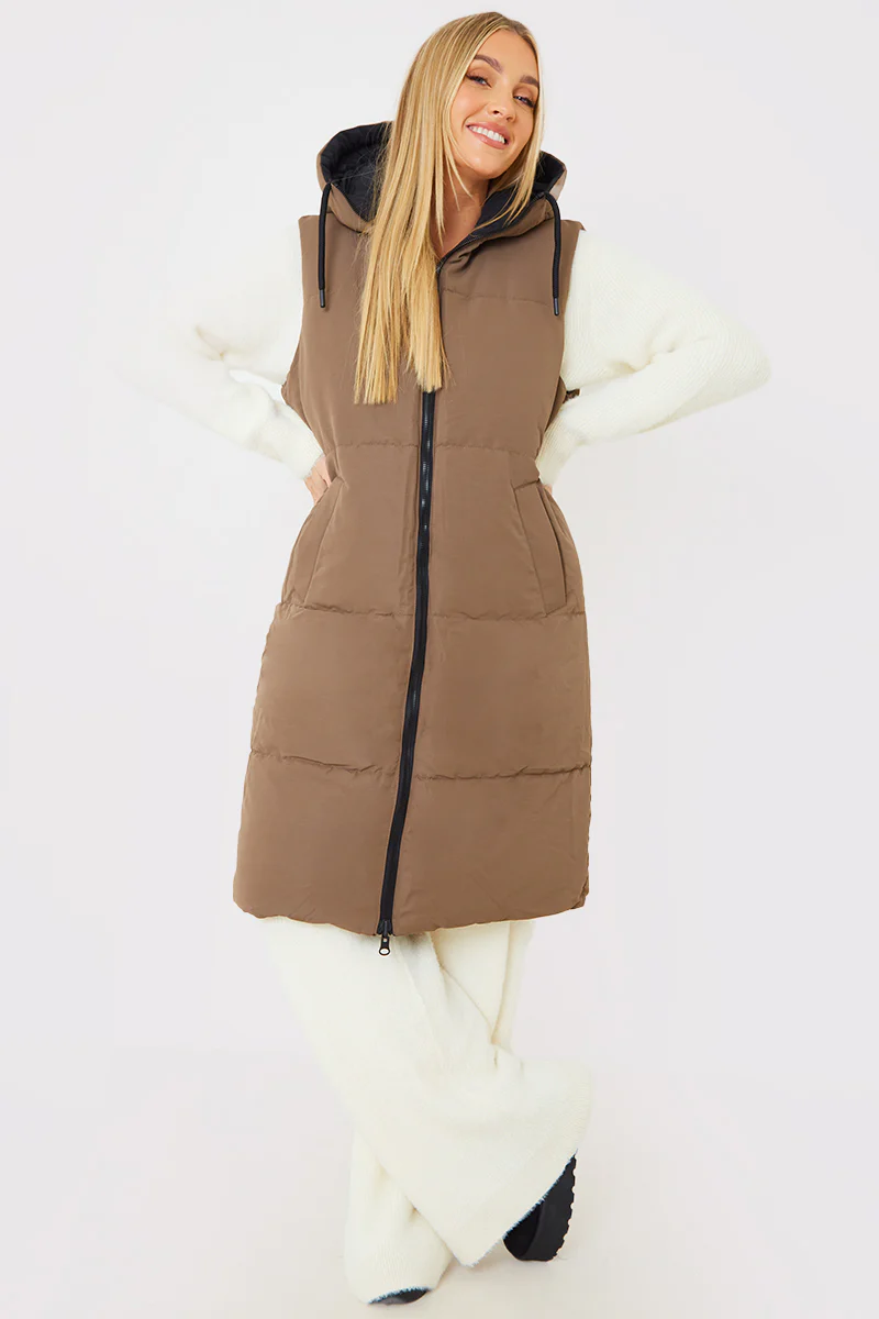 Recycled Longline Reversible Gilet - Image 4