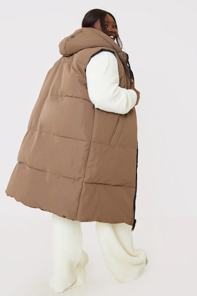 Recycled Longline Reversible Gilet - Image 8