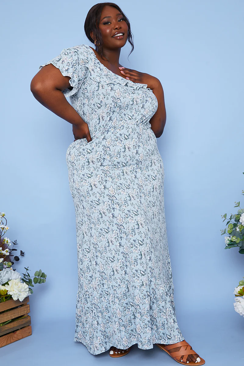 Responsible Viscose Paisley Bardot Midi Dress - Image 8