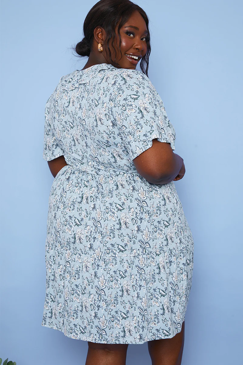 Responsible Viscose Paisley Wrap Dress - Image 13