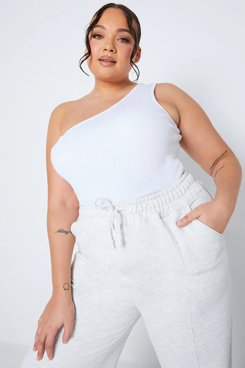 Ribbed One Shoulder Vest - Image 19