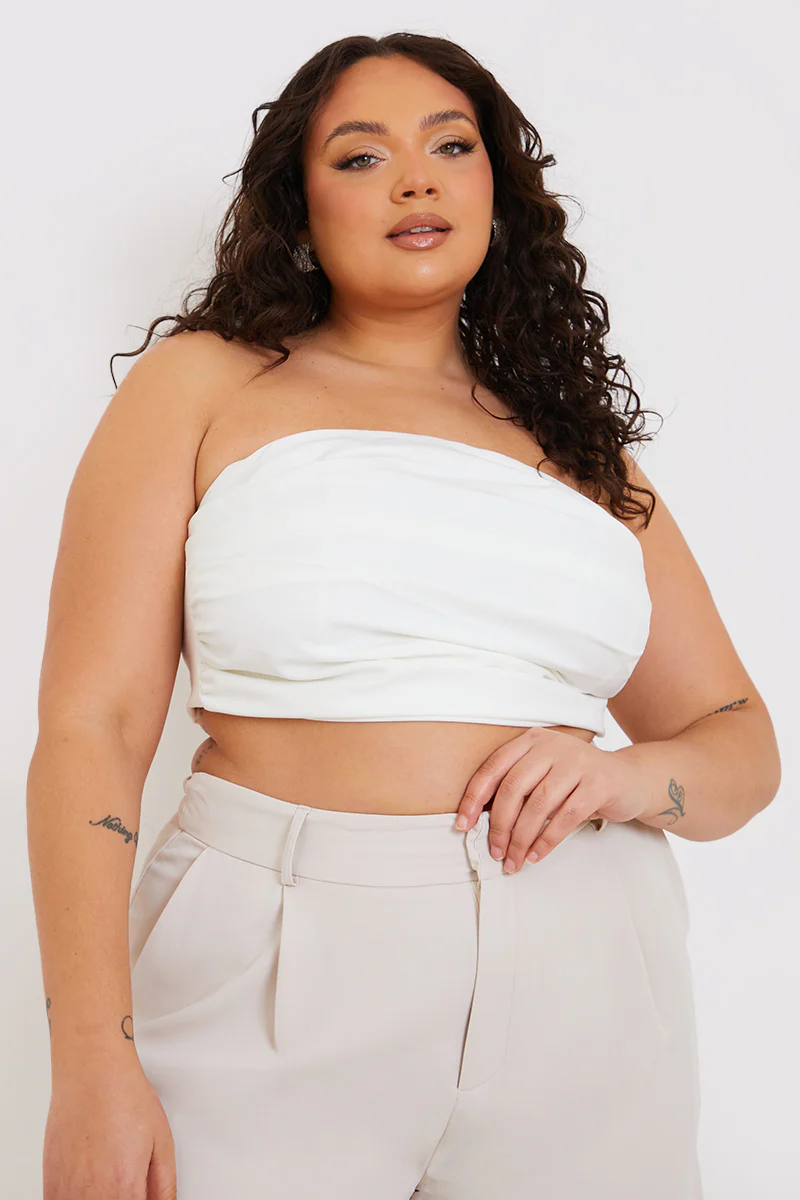 Ruched Bandeau Corset Top - Image 5
