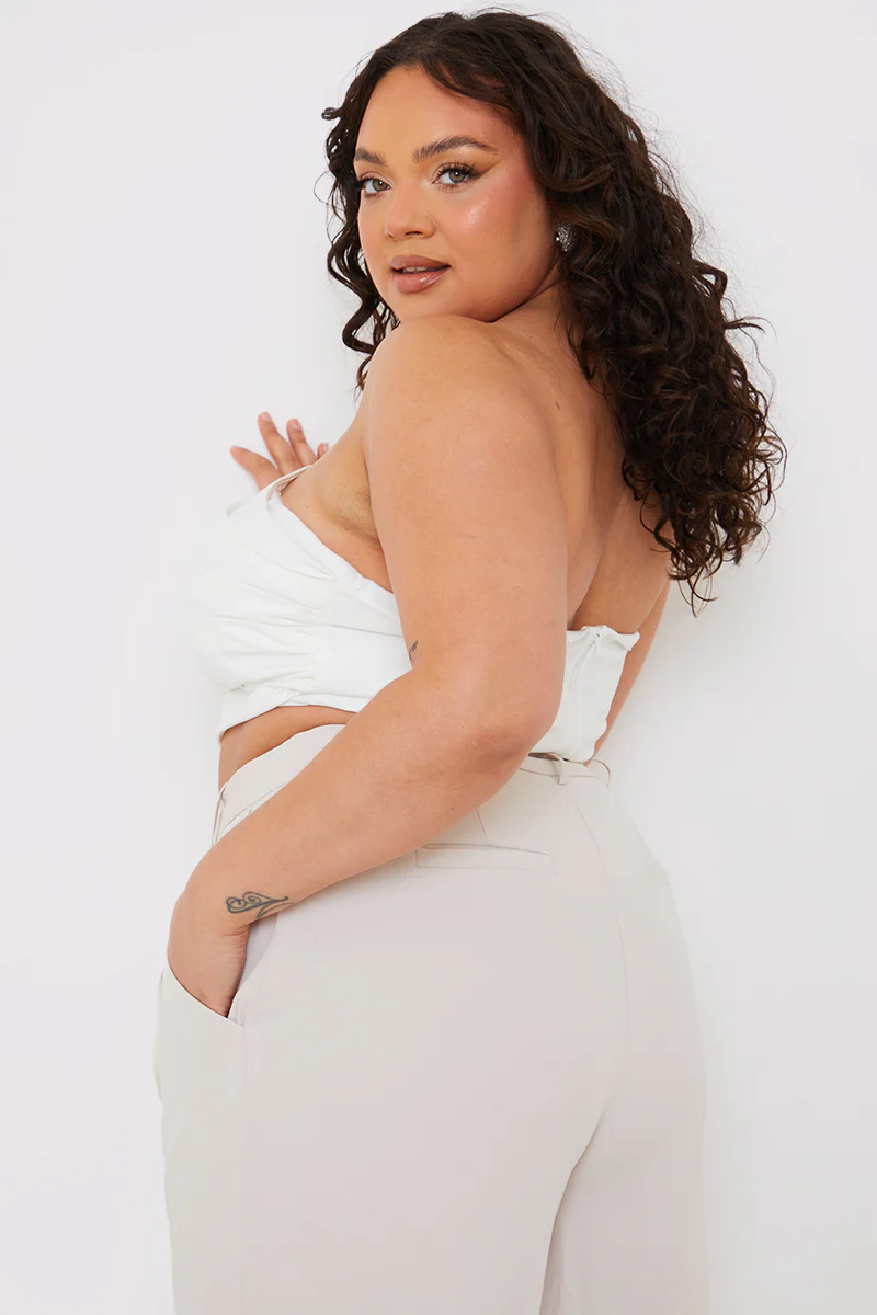 Ruched Bandeau Corset Top - Image 6
