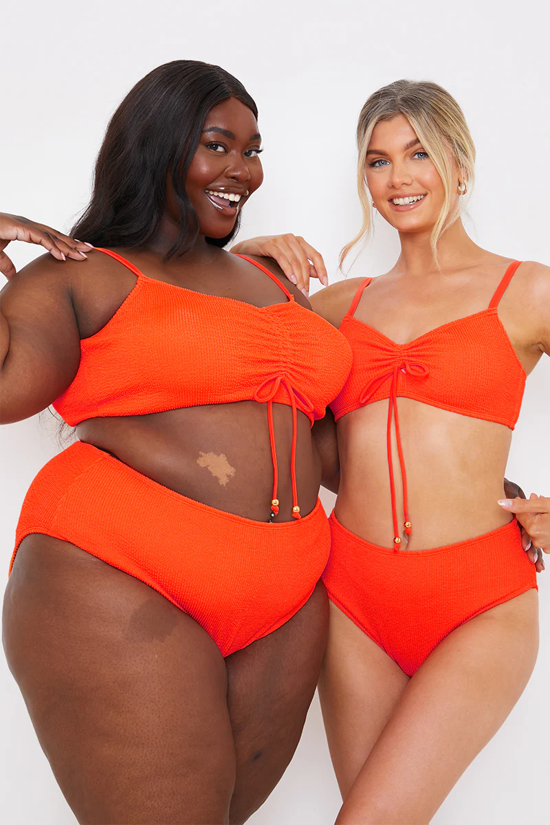 Ruched Front Crinkle Bikini Top - Image 5