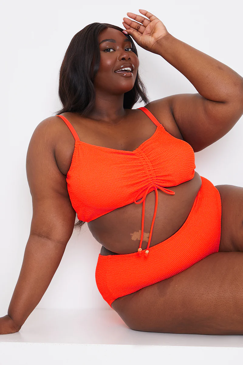 Ruched Front Crinkle Bikini Top - Image 6