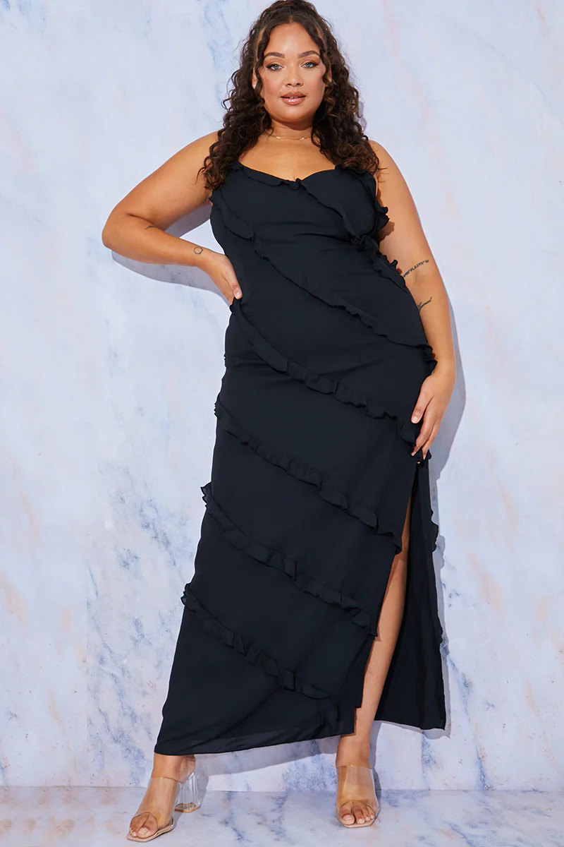 Ruffle Detail Maxi Dress - Image 10