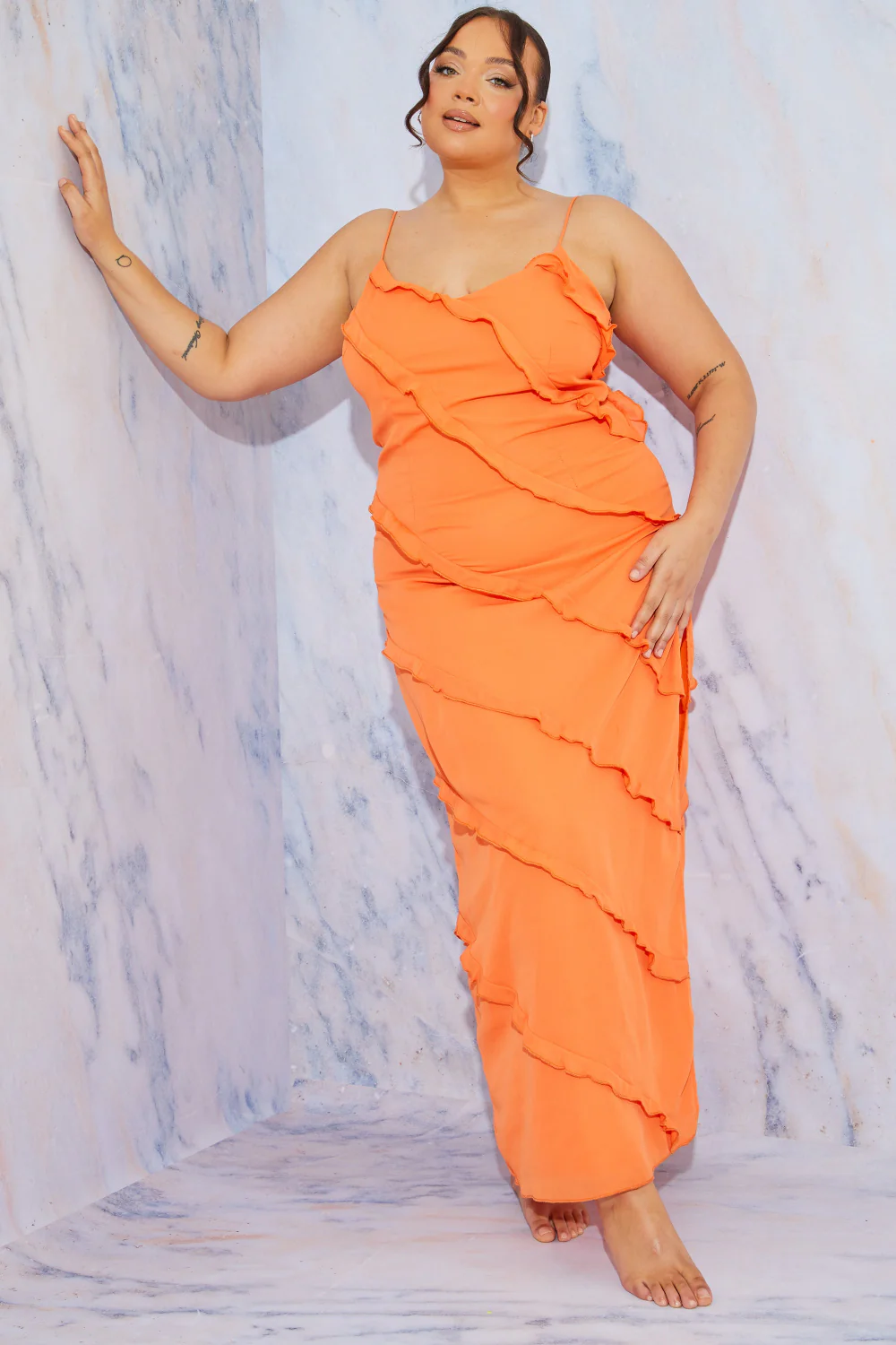 Ruffle Detail Maxi Dress - Image 24